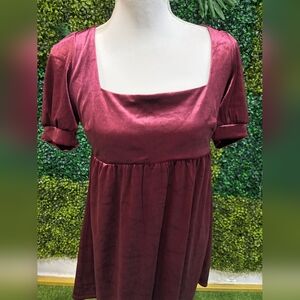 Miami Rich Burgundy Dress